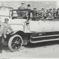 2024.56.9: Works outing aboard a charabanc, 1920. Image credit: Saltaire Collection