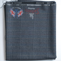 B1-608: Length of cloth: View showing alpaca logo at top. Image credit: Saltaire Collection