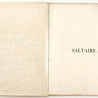 2018.56: Saltaire: Inside front cover and page 1. Digital image credit: Saltaire Collection
