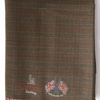 B1-607: Length of cloth: View showing alpaca logo at bottom. Image credit: Saltaire Collection