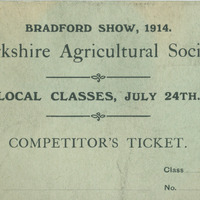 F1a-320b: Competitor's ticket. Digital image credit: Saltaire Collection